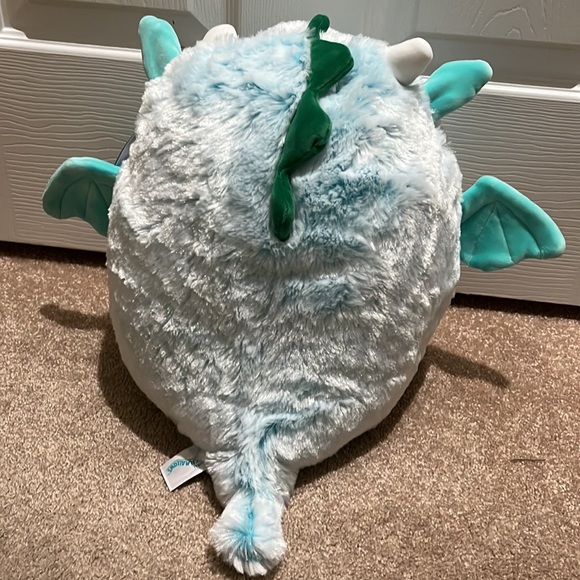 Squishmallow LORELAI FUZZ-A-MALLOWS 12” Fuzzy Dragon BNWT - Picture 3 of 3